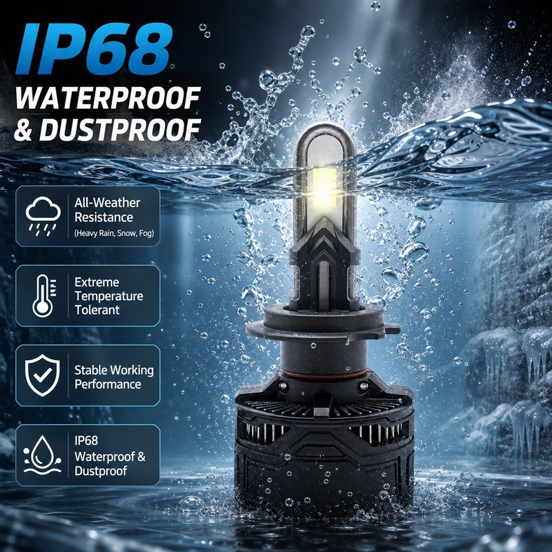 U130 X8 LED headlight detail